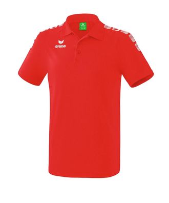 Poloshirt Erima 5-C Essential Rot/Weiß