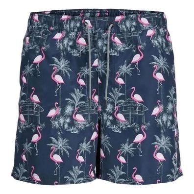Badeshorts Jack and Jones Regular Fit, blau und rosa