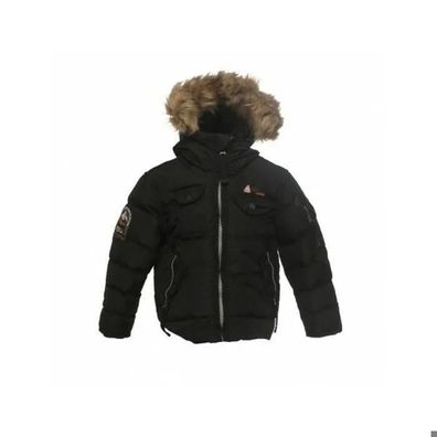 Kinder Daunenjacke Peak-Mountain ecoflik-noir schwarz