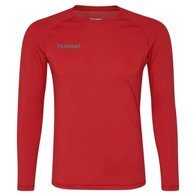 Langarmshirt Hummel HML FIRST Performance JERSEY L/S Rot