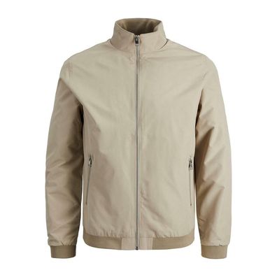 Jack & Jones Veste Rush Harrington Beige, winddicht, Regular Fit