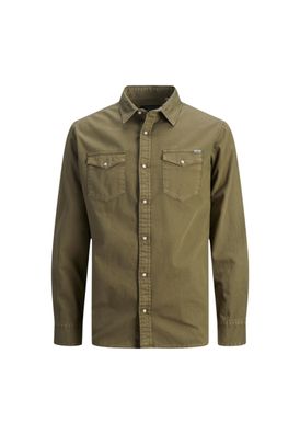 Hemd Jack-and-Jones Jjesheridan L/S Noos Dunkelgrén