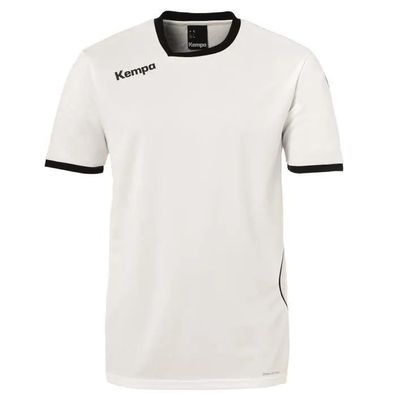 T-Shirt Kempa Curve Rot mit asymmetrischem Kragen
