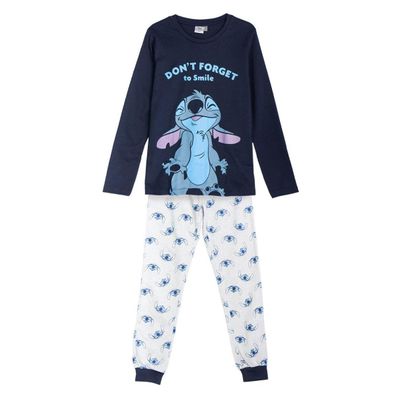 Disney Stitch 100% Baumwolle Schlafanzug Kinder Single Jersey Schlafanzug Jungen