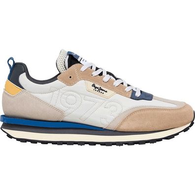 Sneaker Pepe Jeans Beige Retro-Stil Foster Connect M