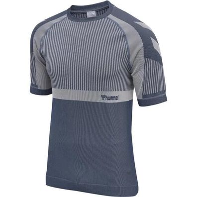 T-Shirt Hummel Mt Unit Seamless Insigniabluechateaugray