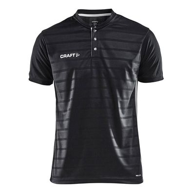 T-Shirts Craft Pro Control Button mit Knopfleiste, schwarz