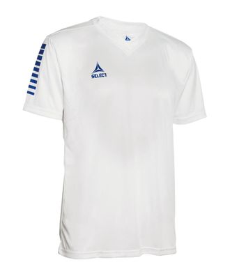 T-Shirt Select Pisa Weiß/Blau Sportbekleidung