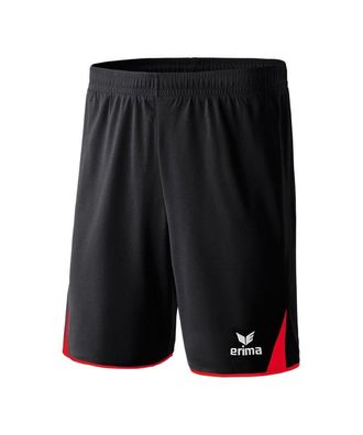 Trainingsshort Erima 5-Cubes schwarz/rot, 46 cm
