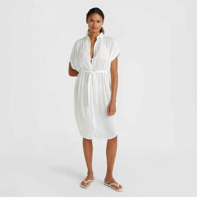 Kleid O'Neill Cali Beach Hemdblusenkleid Weiß