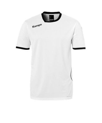 T-Shirt Kempa Curve Weiß/Schwarz Kinder