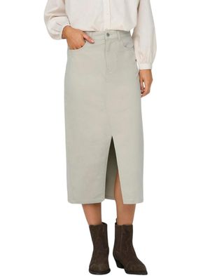 Jupe Only Taille haute beige