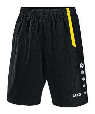 Shorts Jako Turin Schwarz/Gelb Zitrone
