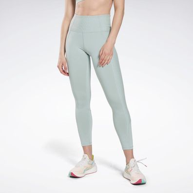 Legging Reebok Rib High-Rise Térkisblau