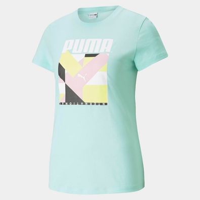 T-Shirt Puma mit grénem Grafikdruck
