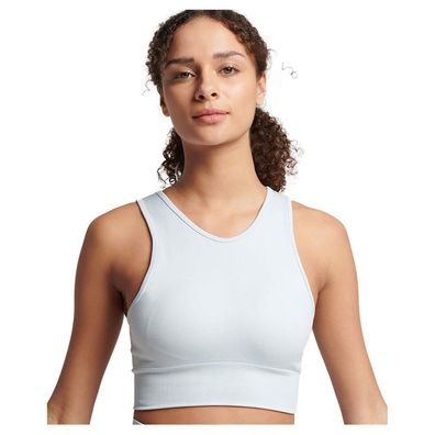 Sport-BH Superdry Core Seamless Mid Impact Blau