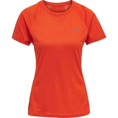 T-Shirt Newline Orange fér Fitness