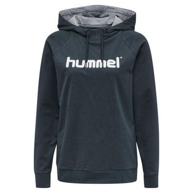 Hoodie Hummel HMLGO Cotton Logo Damen Grau
