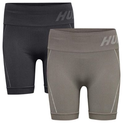 Shorts Hummel Christel Schwarz, Hohe Taille, Stretch