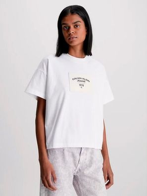 T-Shirt Calvin Klein Jeans J20J222170 Weiß
