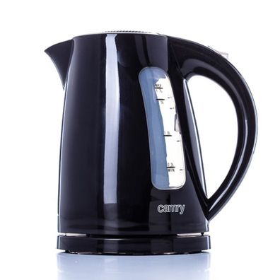 Camry CR 1255 Wasserkocher 2200 W - 1,7 L, 360° drehbar, Schwarz