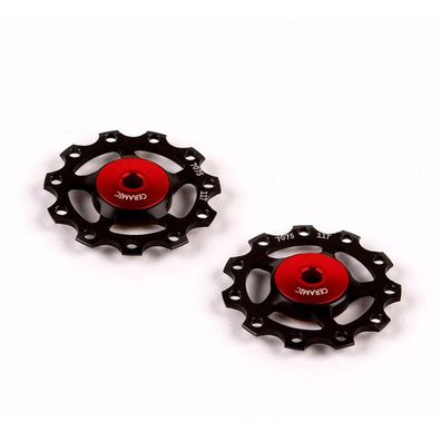 Bicycle Drivetrain Parts Cema Keramik-Jockeyrad-Set Rot 9-11s