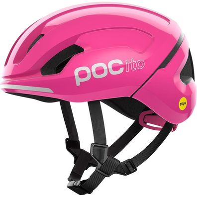 Kinderfahrradhelm POC POCito Omne MIPS rosa fluoreszierend