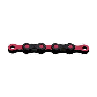 Fahrradkette KMC DLC 12 Waxed Chain 12-Gang, schwarz/rosa