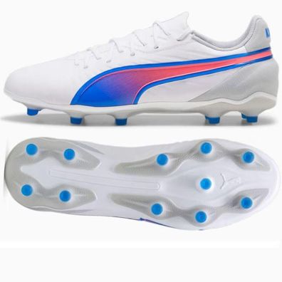 Sportschuhe Puma KING MATCH FG/AG Weiß/Blau/Grau