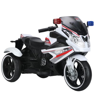 Kinder Dreirad Elektro Motorrad 12V4. AH mit USB Front-Licht - Farbe: Rot