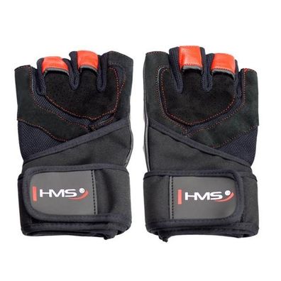 Sporthandschuhe HMS RST01 schwarz/rot
