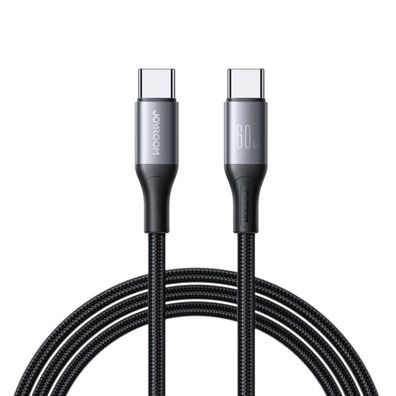 Joyroom S-A28 Flash Series 60W USB-C - USB-C Kabel 2m - Schwarz