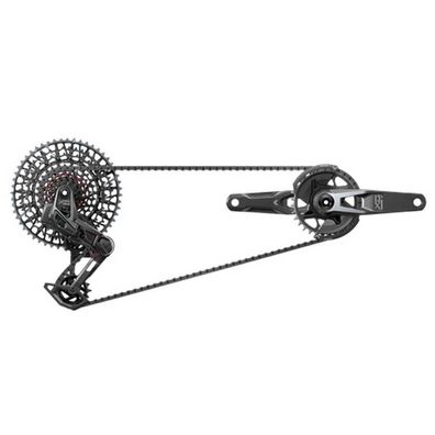Fahrradkomponenten Sram X0 T-Type Eagle AXS Aluminium schwarz