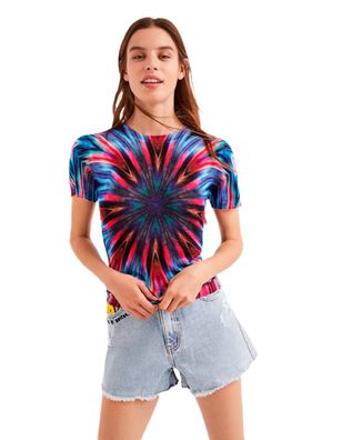 T-Shirt Desigual mit buntem Muster