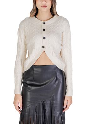 Pullover Vero Moda Vmtilda Rundhalsausschnitt Weiß