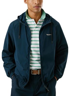 Jacke Pepe Jeans Monson mit verstellbarer Kapuze, marineblau