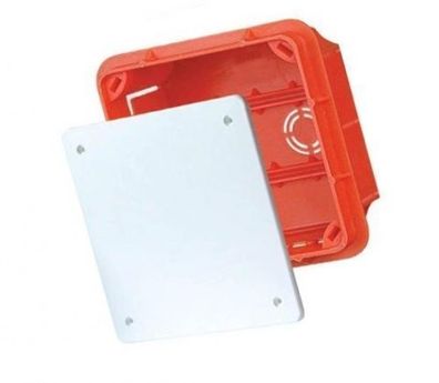 Abzweigkasten Klemmkasten mit Deckel Abzweigdose Unterputz 76x76x52mm