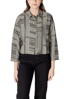 Bluse Jacqueline de Yong grén mit Print