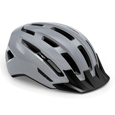 Fahrradhelm Met Downtown abnehmbares Visier grau