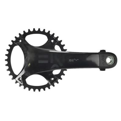 Kurbelgarnitur Campagnolo Ekar 1x13-Gang, Carbon, schwarz