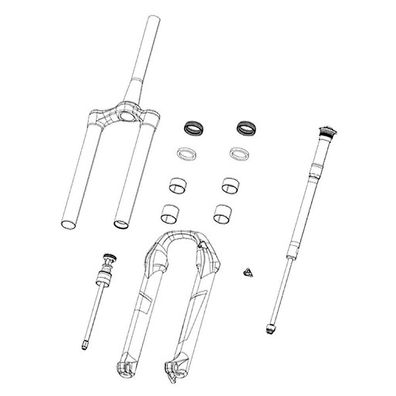 Fahrradgabel RockShox Judy Gold A1+ Solo Air