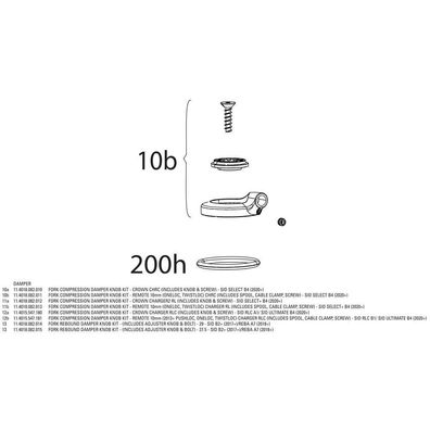 Kompressionsdämpfer Rockshox Sid Select Remote Schwarz