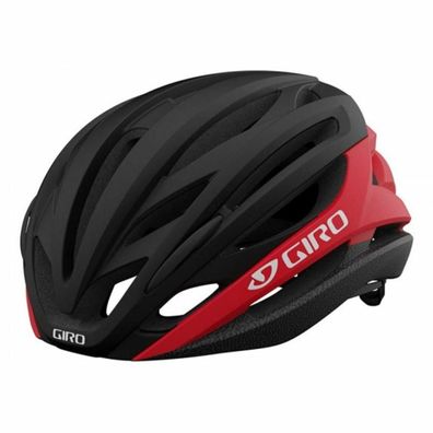 Fahrradhelm Giro Syntax schwarz/rot, leicht und aerodynamisch