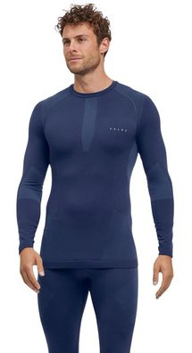 T-Shirt Falke Warm Sportliches Design, Blau
