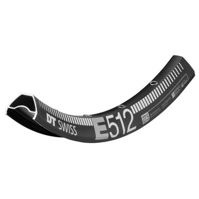 Jante DT Swiss E 512 Tubeless Ready 25 mm schwarz