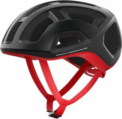 Fahrradhelm Poc Ventral Lite Leichtgewicht Rot/Schwarz
