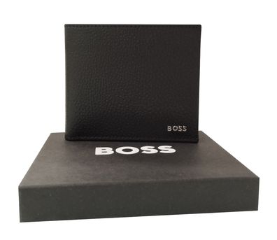 Hugo Boss Geldbörse Brieftasche m. Metalllogo und Münzfach | Crosstown 4cc coin