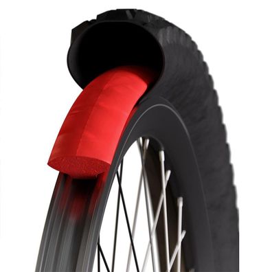 Anti-Pannenschaum Technomousse Red Poison Evo fér Gravel- und Cyclocross-Räder