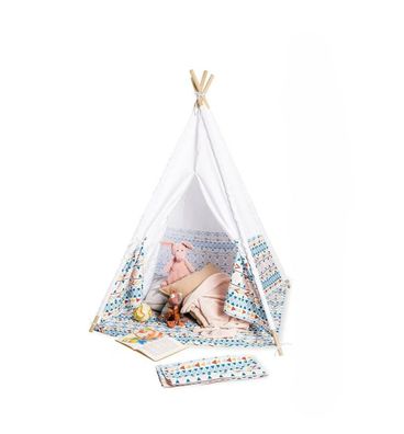 Pinolino Kinderzelt Tipi Naira - Spielzelt mit Bodenmatte und Tragetasche