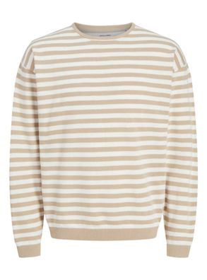 Pullover Jack and Jones Calvin Beige aus 100% Baumwolle